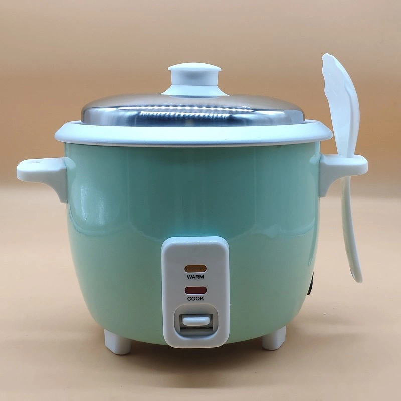 2.2L Traditional Drum Round Shape Electrical Household Rice Cooker with Glass Lid Easy to View Cooking Process