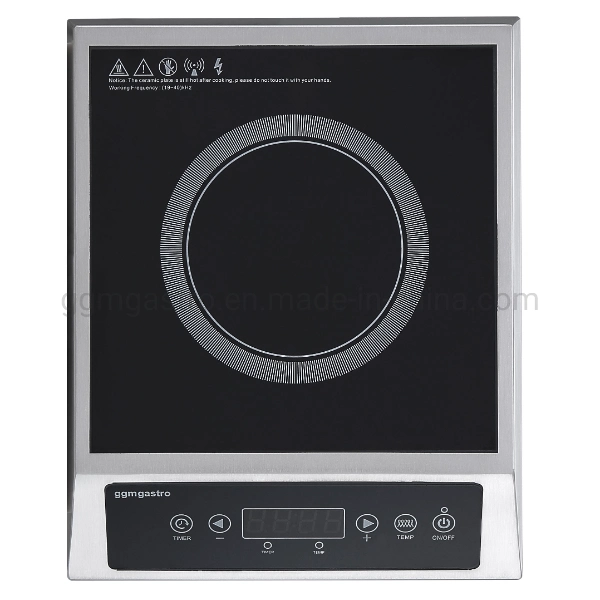 Electric Commercial Kitchen Equipment 2.7kw Stainless Steel Housing Induction Cooker