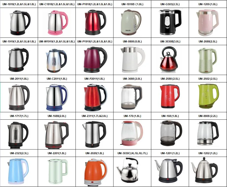 Ume -1688 Wholesale Cordless Kettles Electric Water Kettle 2L
