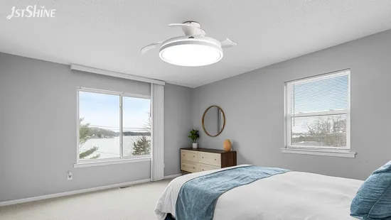 Luxury Design 42 Inch Folding Hidden Blade High Quality Chandelier Crystal Ceiling Fan