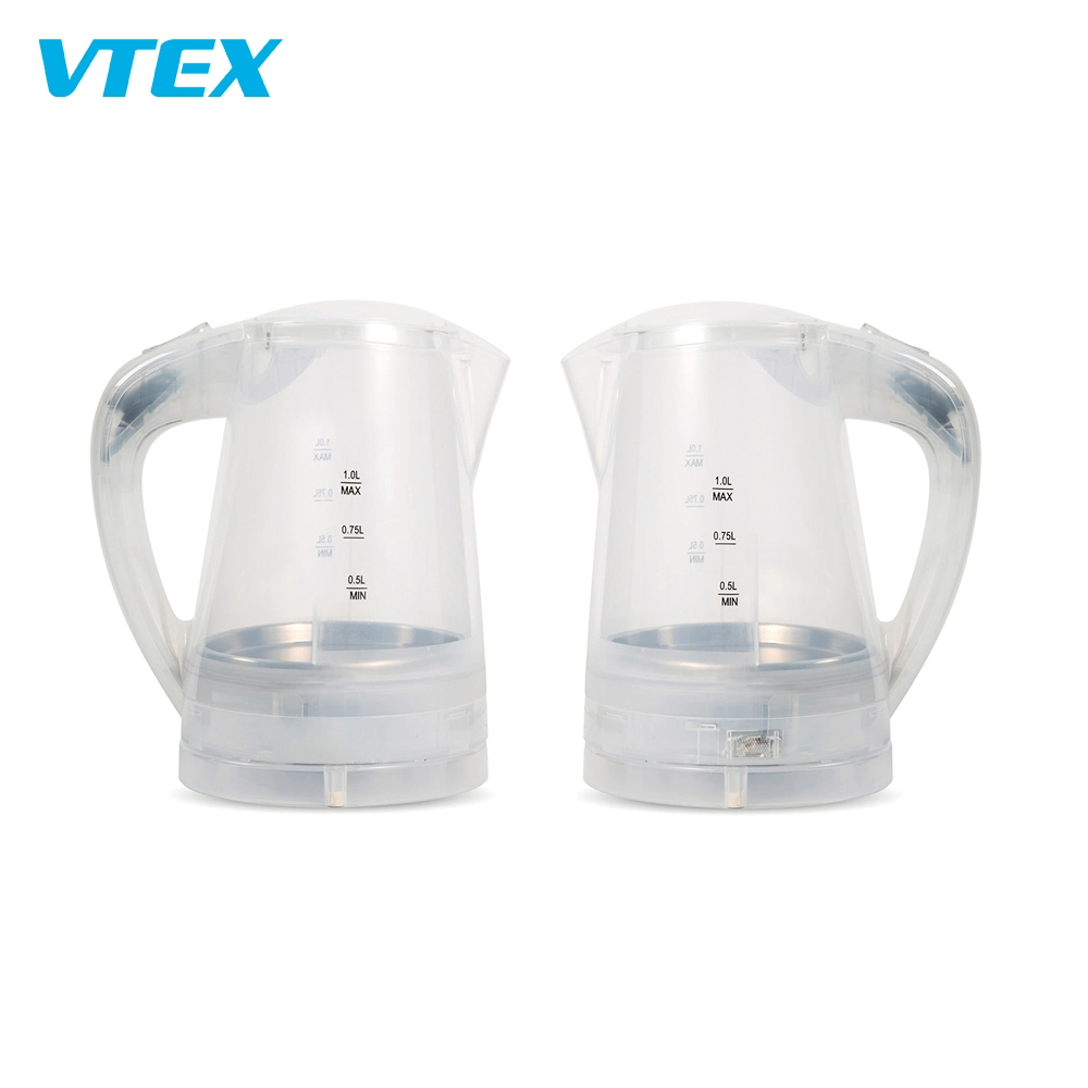Wholesale Custom 1.0L Transparent Plastic Electric Kettle for Prison, Transparent 1L Electric Kettle for Prison