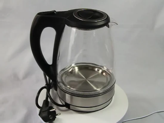 Electric Glass Kettle with One Button Lid Open 360 Degree Rotation High Power Cordless Electrical Kettle 1.7L