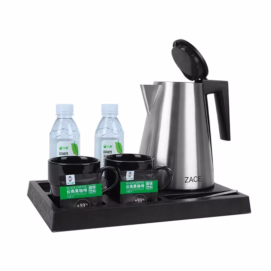 5 Star Ivory Welcome Trays Electric Water Hotel Kettle