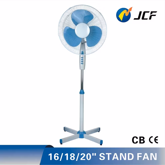 16 Inch Basic Europe Stand Fan with Cross Base Basic Customization Sample Customization Electric Fan DC Fan Ceiling Fan Electric Fan Pedestal Fan