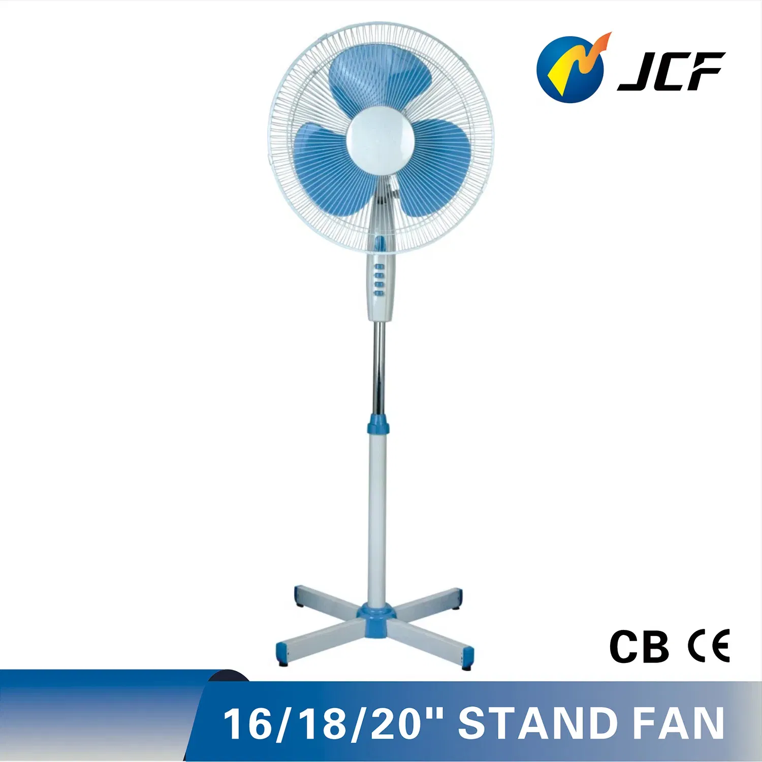 16 Inch Basic Europe Stand Fan with Cross Base Basic Customization Sample Customization Electric Fan DC Fan Ceiling Fan Electric Fan Pedestal Fan