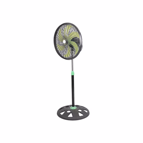 China Factory New Design Stand up High Speed Strong Wind Electric Standing Fan with Brush-Less DC and Plastic Blade
