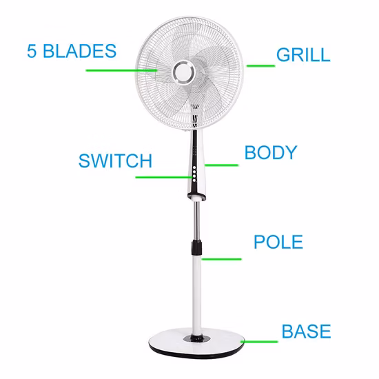 16 18 Stand Fan ABS Body High Quality Electric Fan with Timer