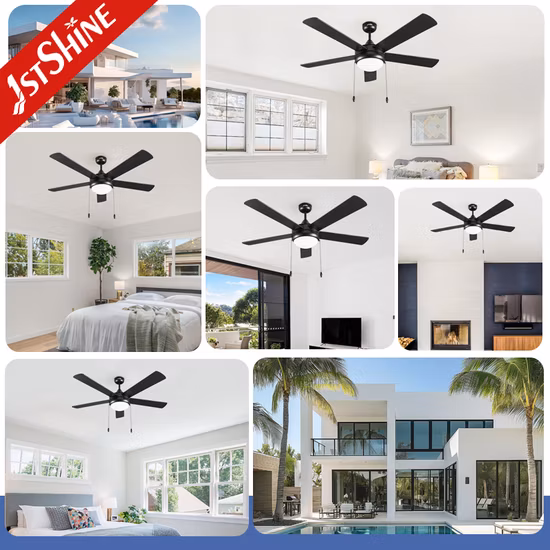 56" New Kdk, SMC, Tmt Ceiling Fan Industry with Wall Control High Airflow